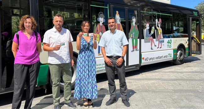 Acto de presentación de las bonificaciones del transporte público urbano de Sabadell