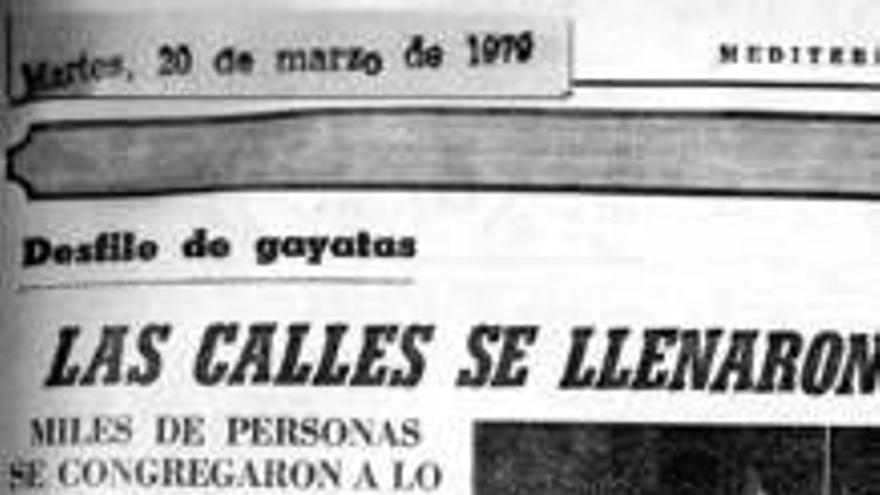 En 1979 se celebró el cortejo de los más pequeños el último domingo