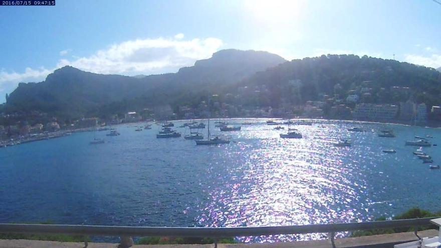 Strahlender blauer Himmel wie gewohnt: Port de Sóller am Freitagvormittag (15.7.).