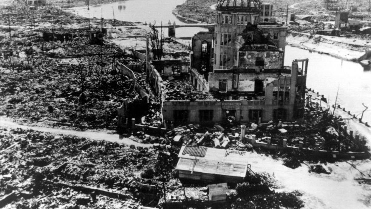 La destrucción de Hiroshima tras la caída de la bomba nuclear.