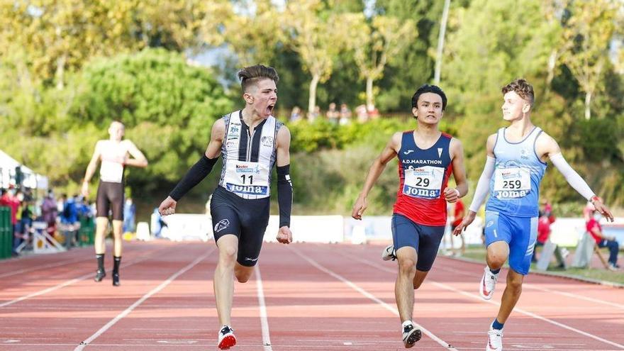 David García Zurita, campeón de España de 100 metros en el nacional sub-16