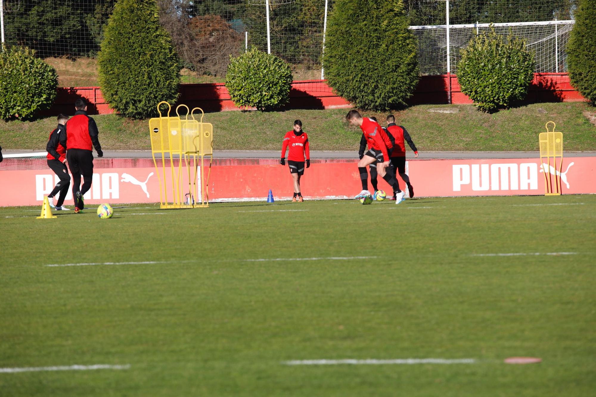 EN IMÁGENES: Así fue el entrenamiento del Sporting