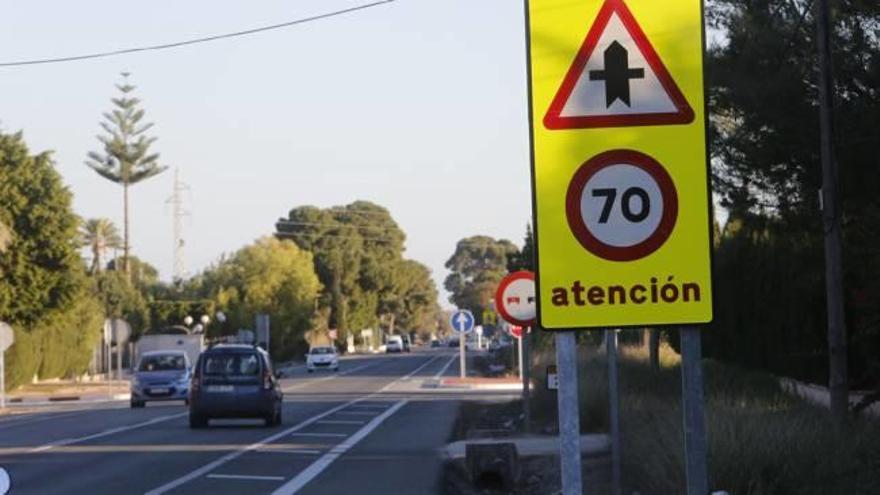 Limitan la velocidad a 70 kilómetros por hora en todos los cruces de la carretera de Santa Pola