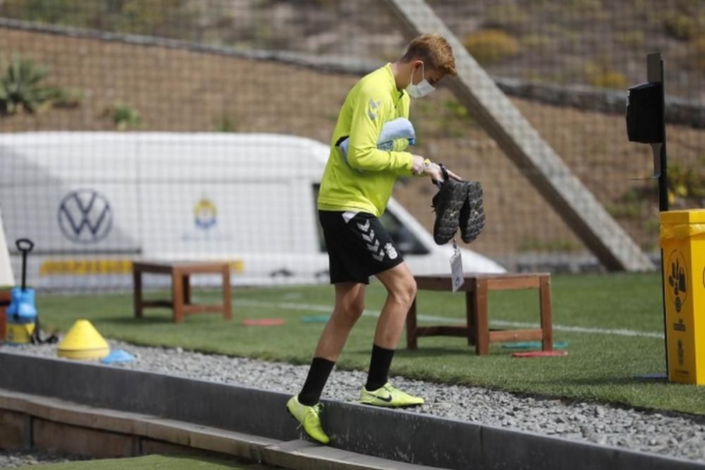 Primer entrenamiento de la UD Las Palmas en su fas