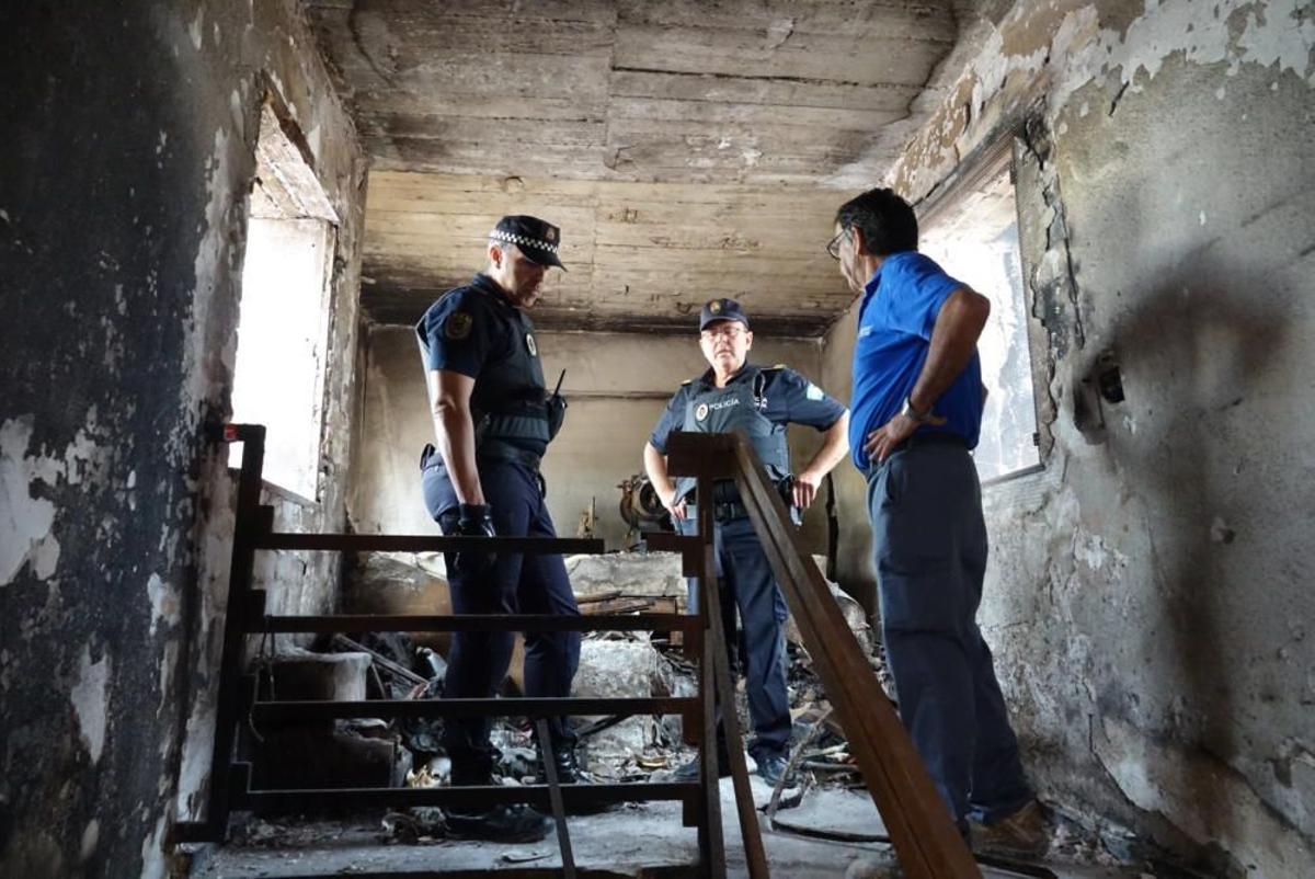 Cabriel 27, después del incendio de 2018.