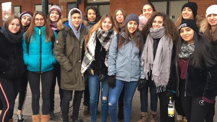 Un grup d&#039;estudiants de viatge a Dinamarca