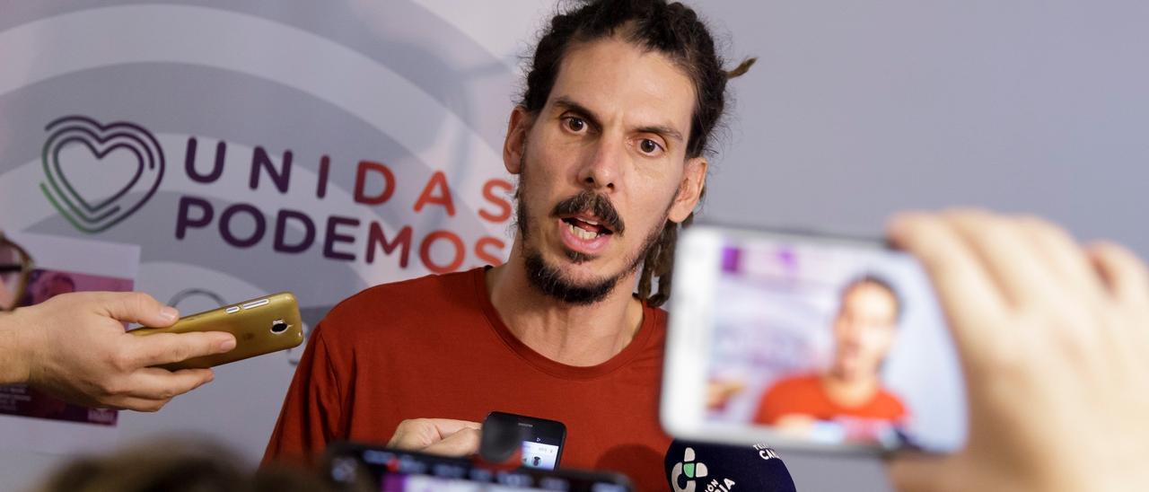 El exdiputado canario de Podemos, Alberto Rodríguez