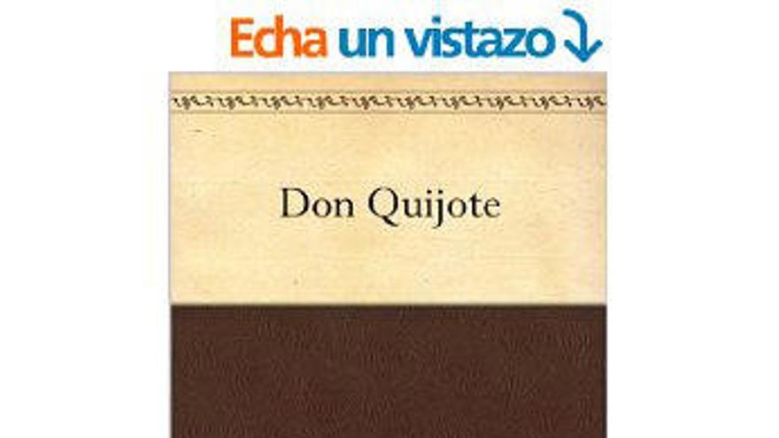 Portada del Quijote en Amazon.