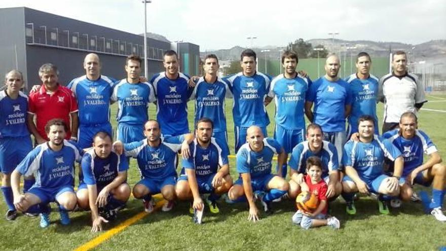 Los jugadores del Veteranos San Pedro igualaron a un tanto con el CD Castellón.