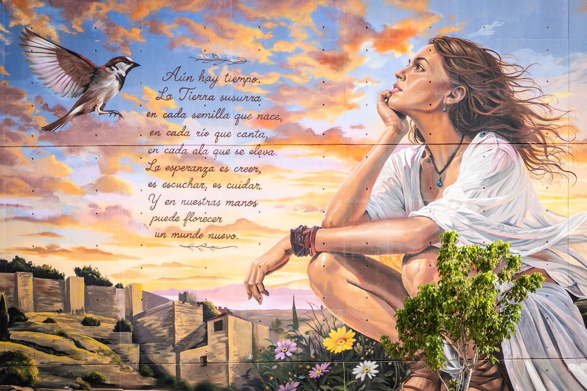 El mural de Lalone en la ESAD.