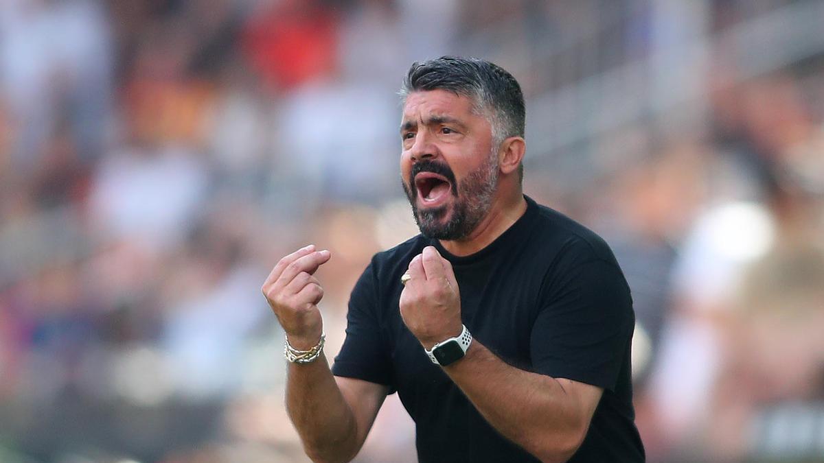 Gennaro Gattuso al partit de Mestalla