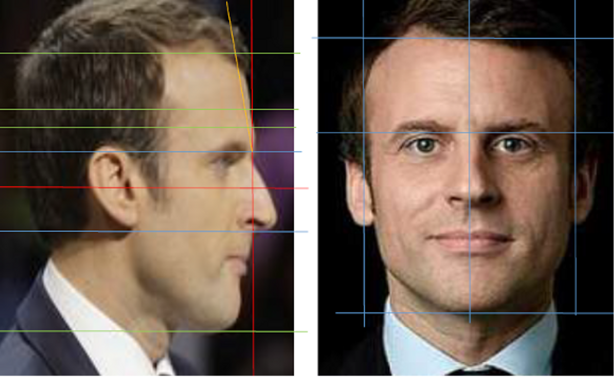 Análisis del rostro de Macron