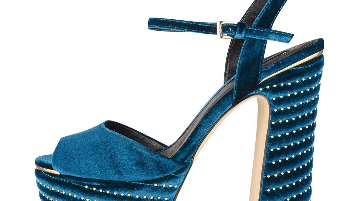 Plataformas azules de Topshop