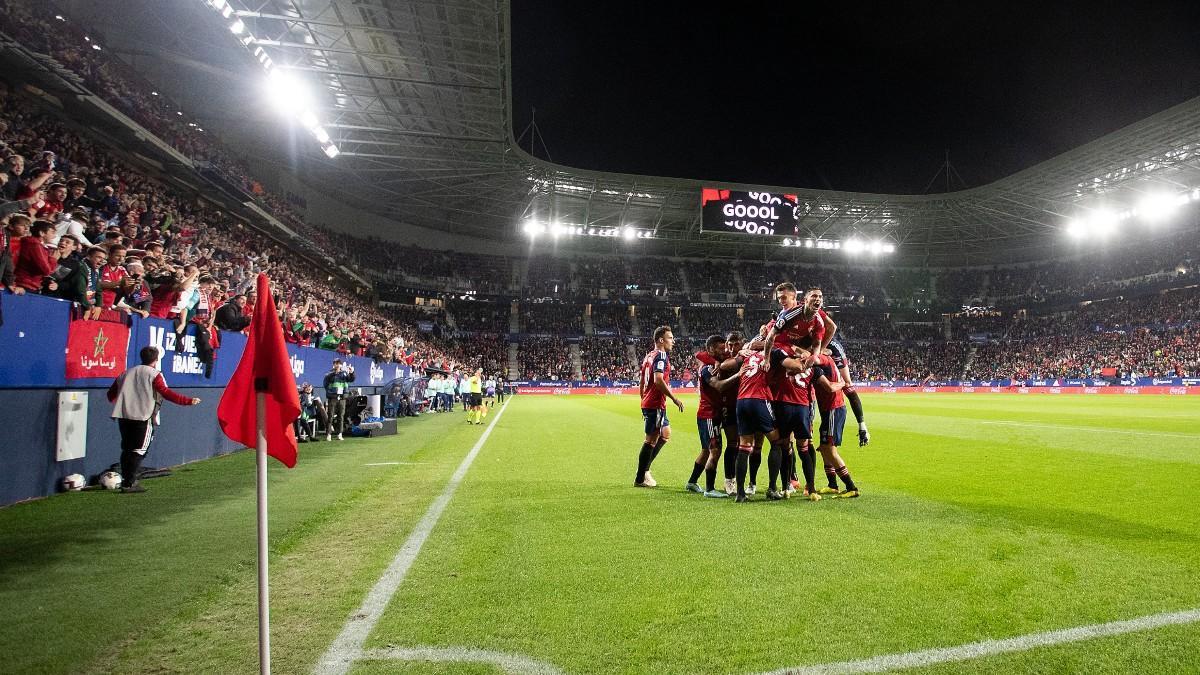 El Sadar, en éxtasis tras un gol de su equipo