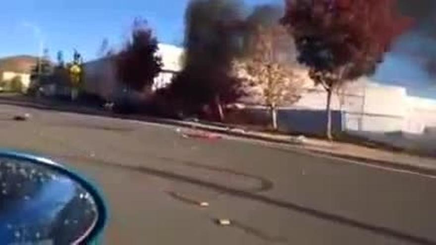 El accidente de Paul Walker, instantes después