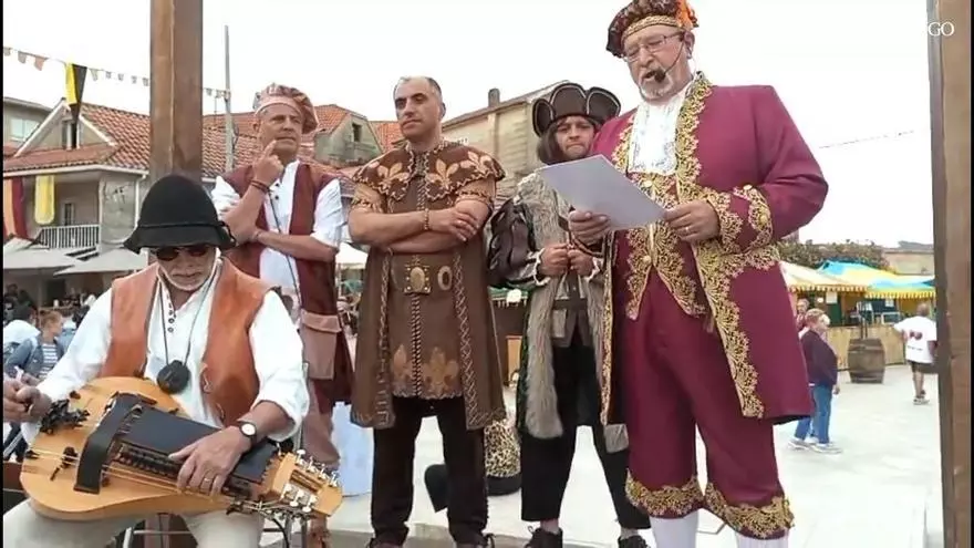 Celebración del Día de Colón en Combarro