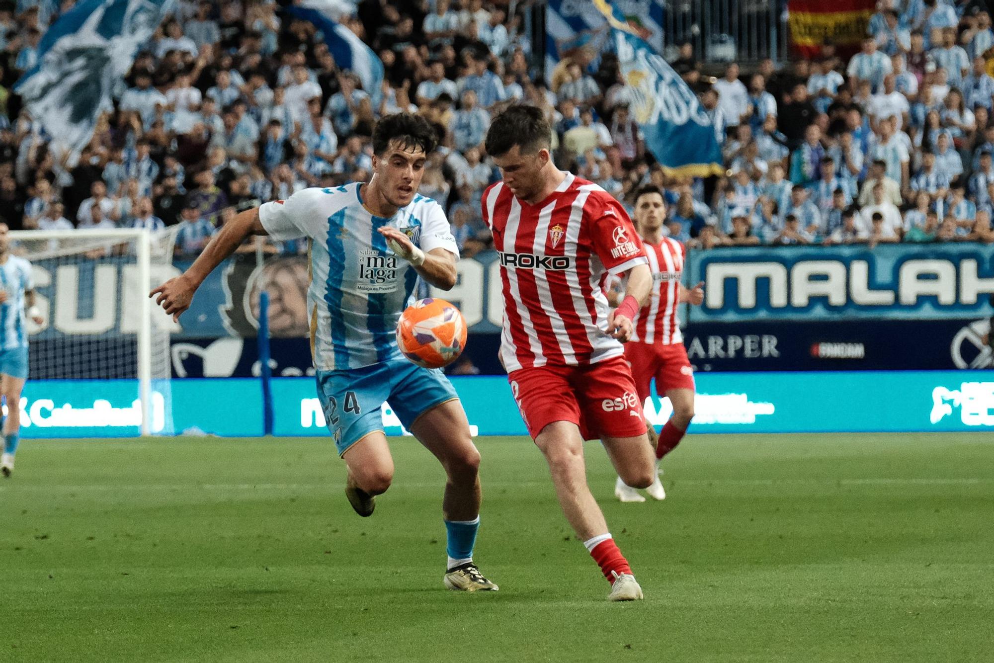 Málaga CF - Sporting. Jornada 40, Liga Hypermotion