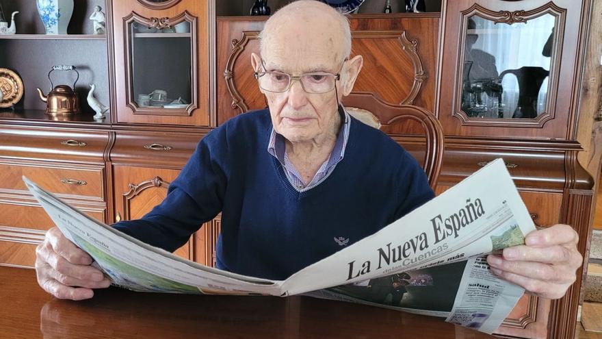 La privilegiada memoria del centenario lector de LA NUEVA ESPAÑA