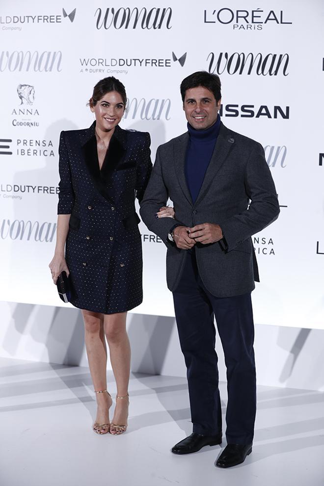 Lourdes Montes y Francisco Rivera a su llegada a los premios Woman