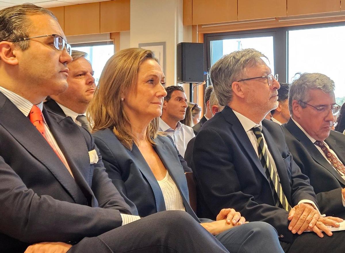 Luisa Sánchez, en un acto institucional reciente mantenido entre representantes de Galicia y Portugal.