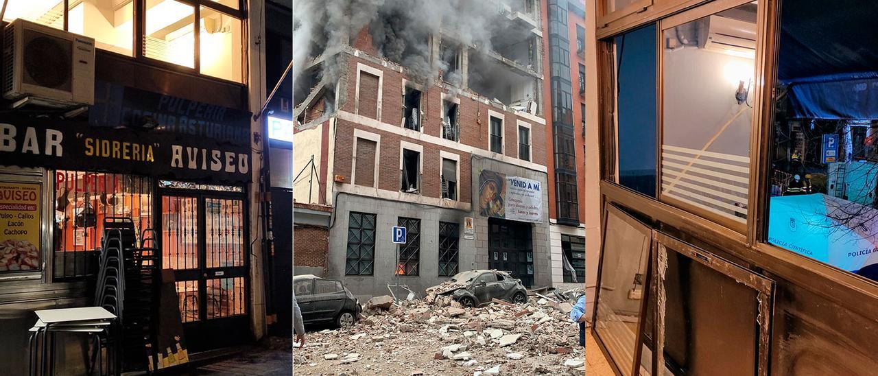 Vídeo: Los testigos asturianos de la explosión en el centro de Madrid: “Movió toda la casa, creí que caía abajo”