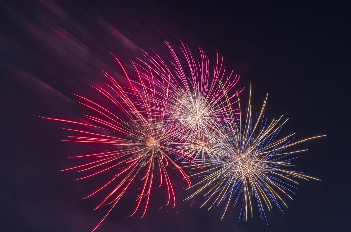 Los fuegos artificiales, este sábado.