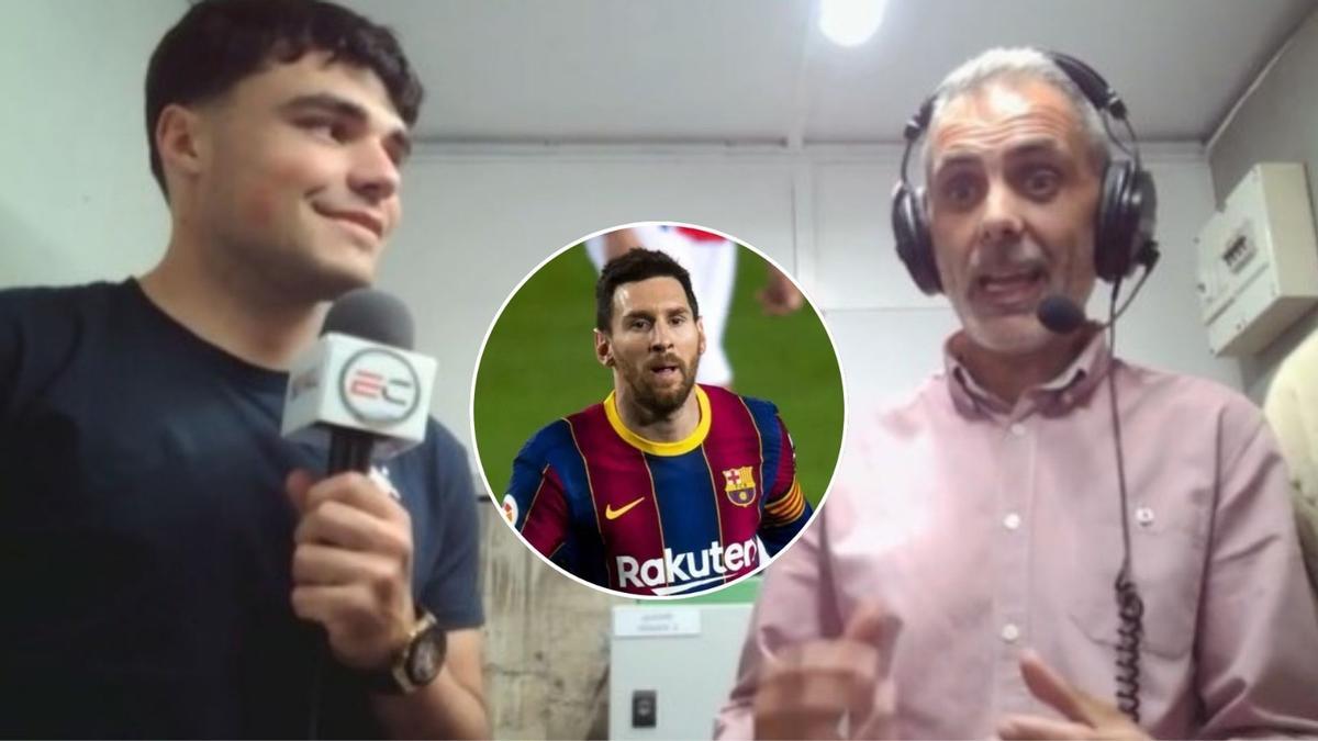 Leo Messi ha seguit la retransmissió d'Esport Central, a càrrec de Pablo Fernández i Sergi Vázquez