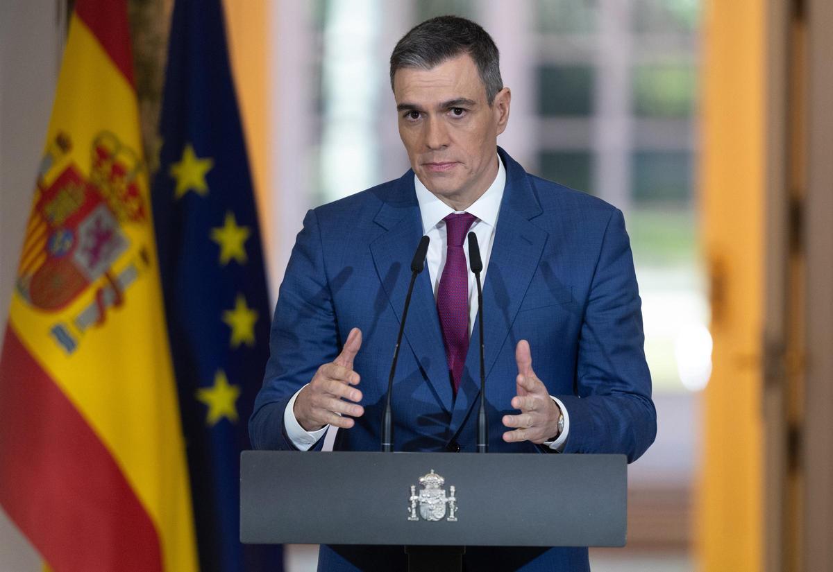 El presidente del Gobierno de España, Pedro Sánchez, comparece tras el último Consejo de Ministros del año.