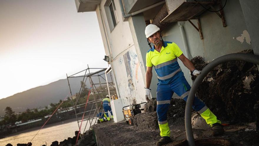 Obras de emergencia en el colector de Punta Brava, en Puerto de la Cruz