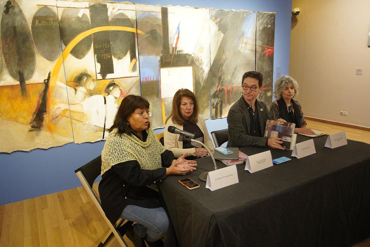 Clusellas, Ortega-Márquez, Mitrani i la filla de l’artista, Agna Aguadé.