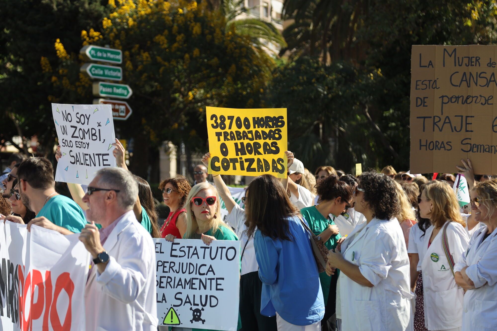 MLG 03-10-2025 Manifestación de la sanidad pública en Málaga.