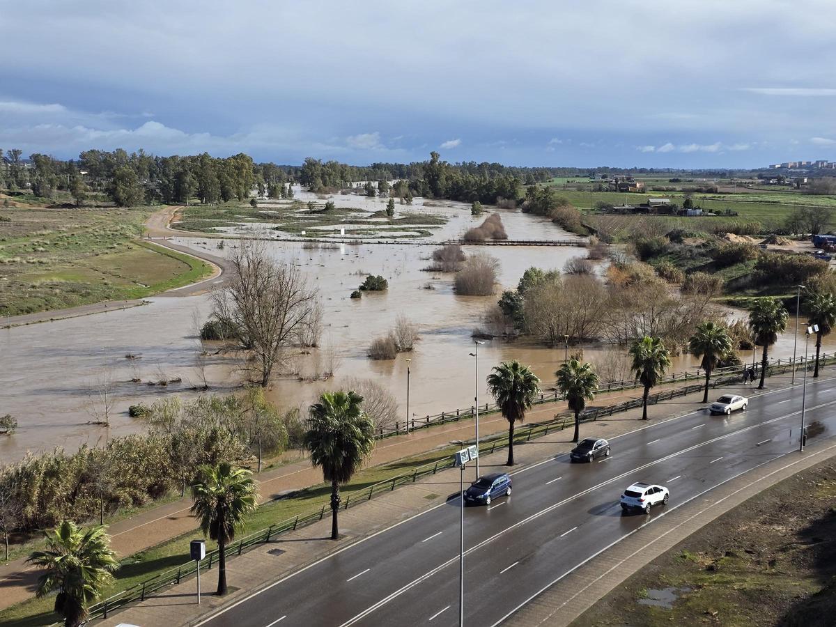 Fotogalería | Así ha quedado Badajoz tras la subida del caudal del río Guadiana.