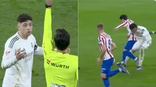 El acta de Munuera Montero en el Real Madrid - Atlético: la sanción a la que se enfrenta Fede Valverde por su expulsión