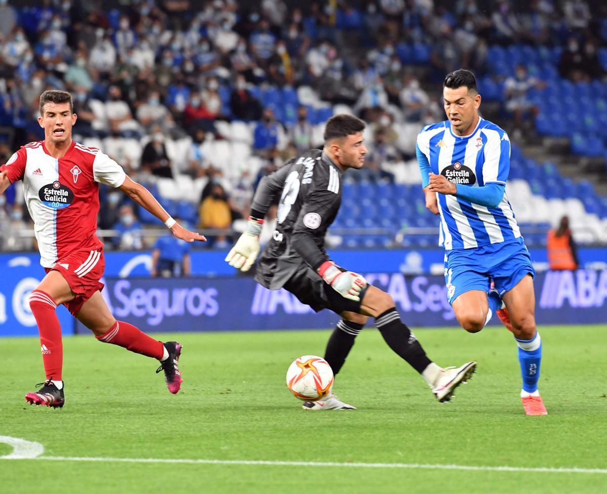 El Dépor golea al Celta B en Riazor