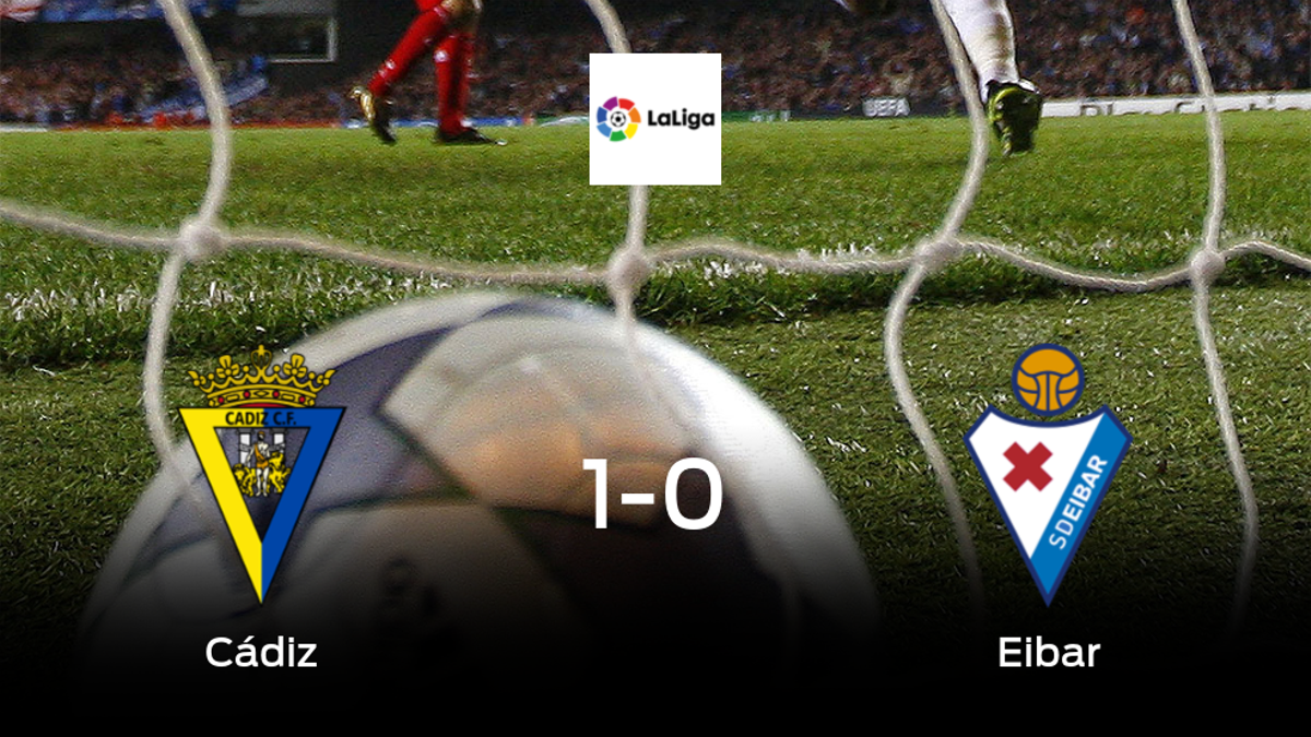 El Cádiz consigue la victoria en casa frente al Eibar (1-0)