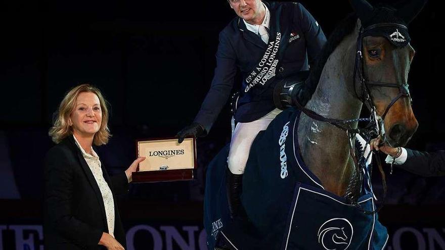 Billy Twomey, ganador del Gran Premio Longines.