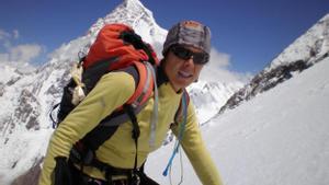 Edurne Pasaban, en una de sus expediciones alpinistas