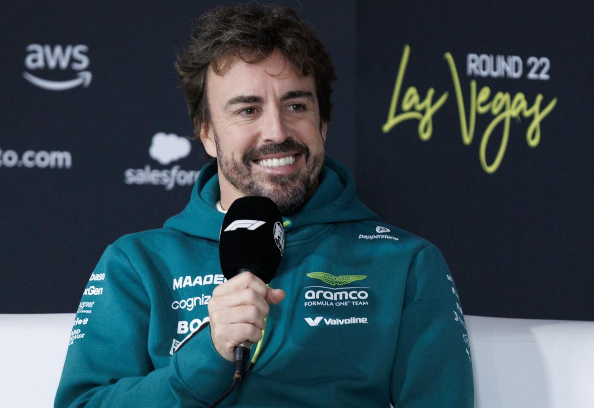Fernando Alonso, en una rueda de prensa