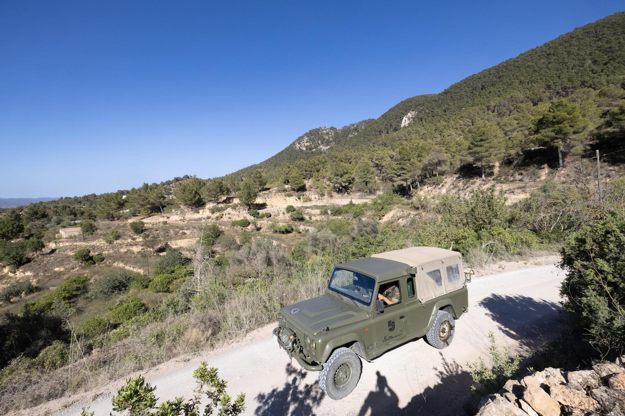 Las imágenes del ejército de Tierra en Sant Josep