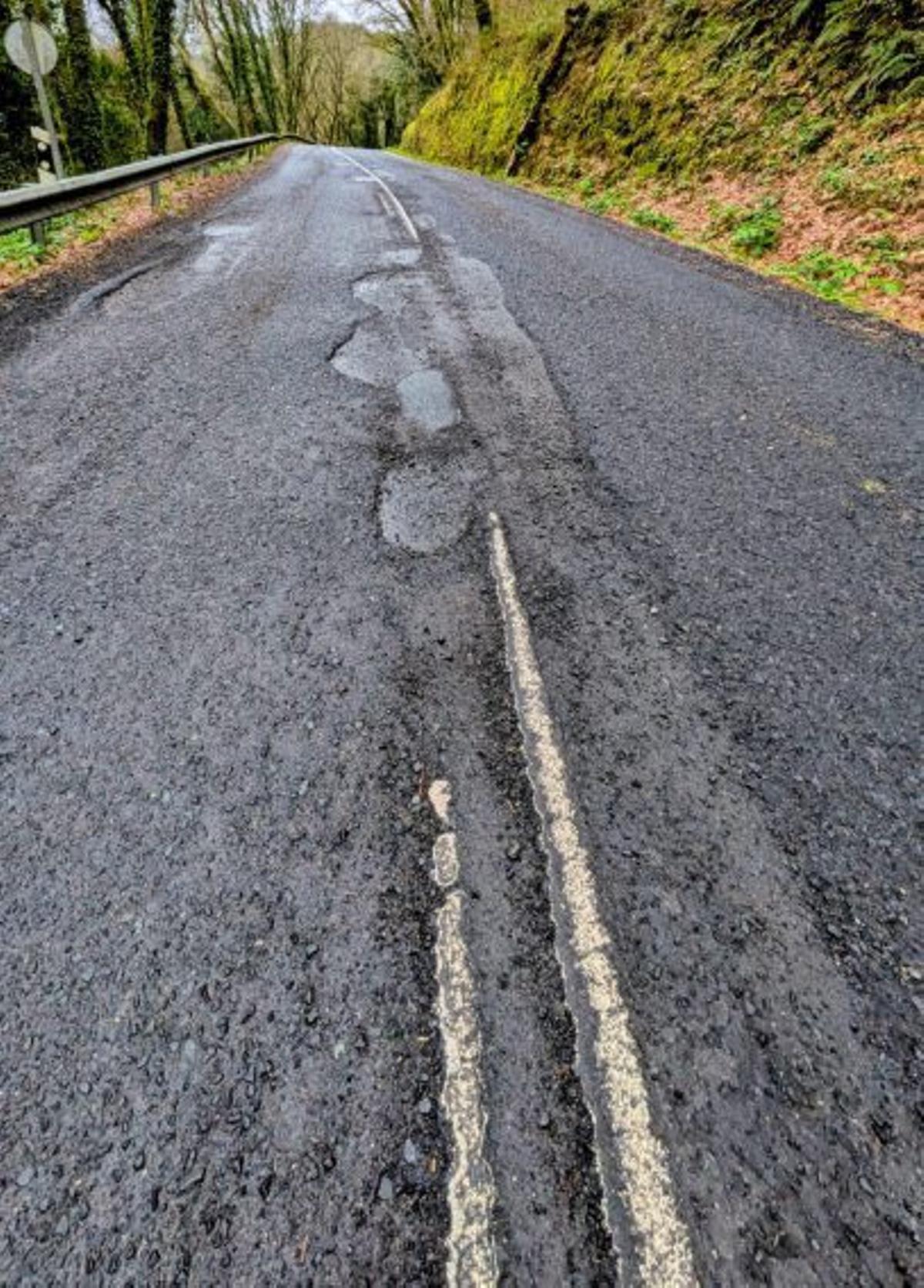 Un tramo deteriorado.