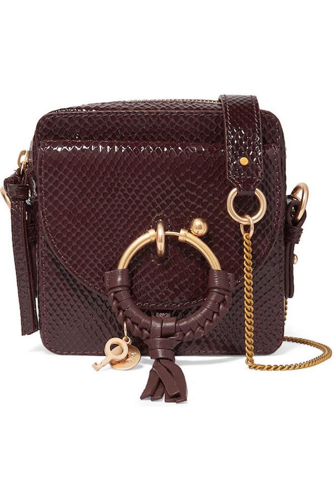 Bolso en piel con cadena, de See by Chloé