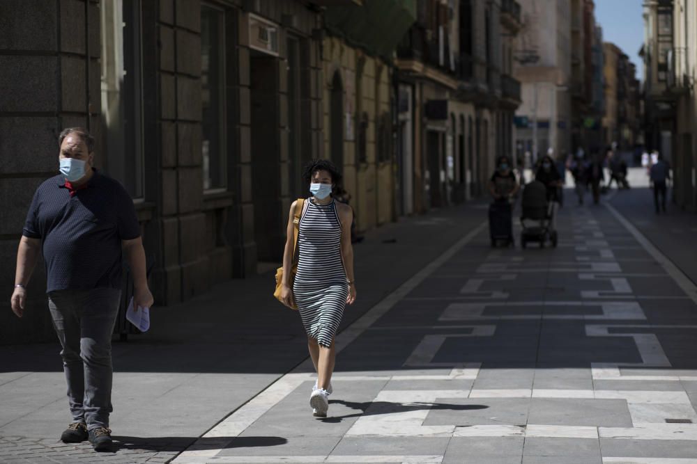 Primer día de mascarillas obligatorias en Zamora