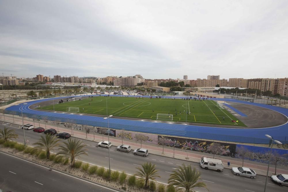 Inauguración del nuevo campo de fútbol del colegio Salesianos