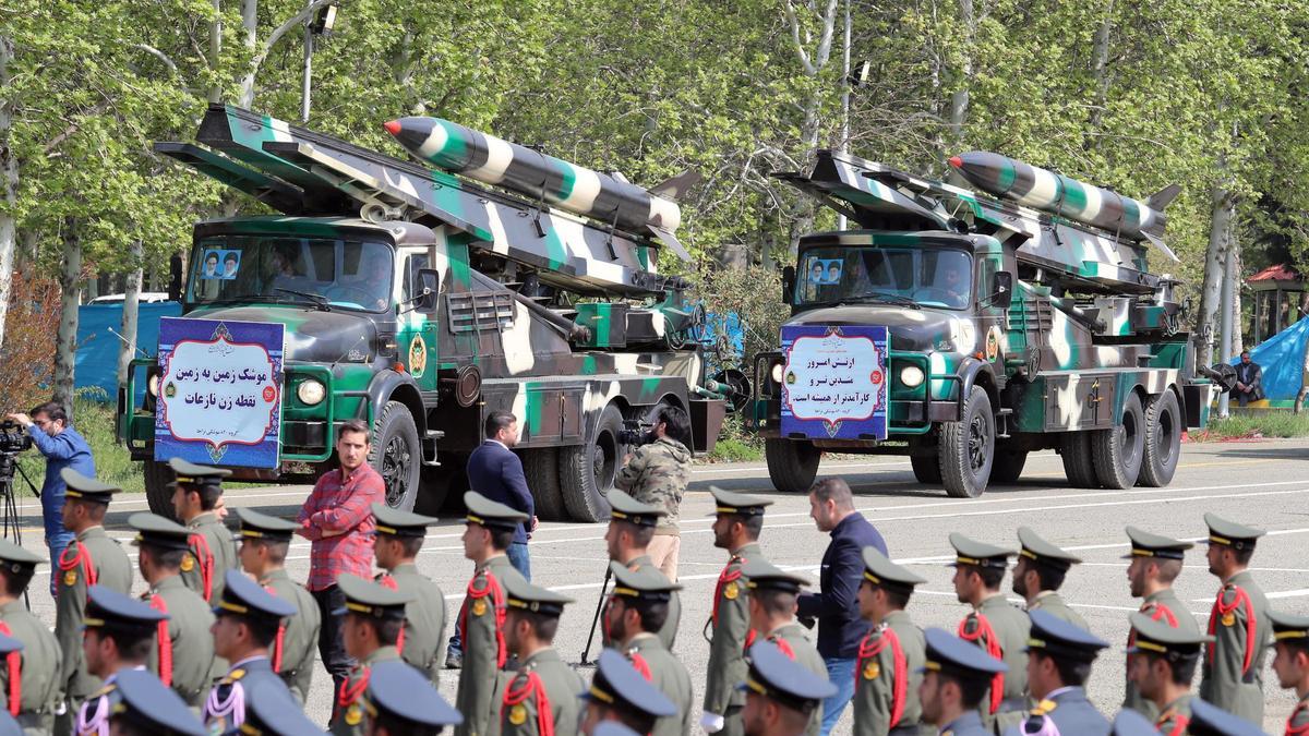 UN desfile militare en Teherán, el pasado miércoles.