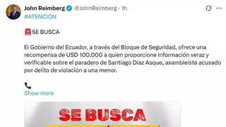Ecuador ofrece 100.000 dólares por un excorreísta acusado de violación