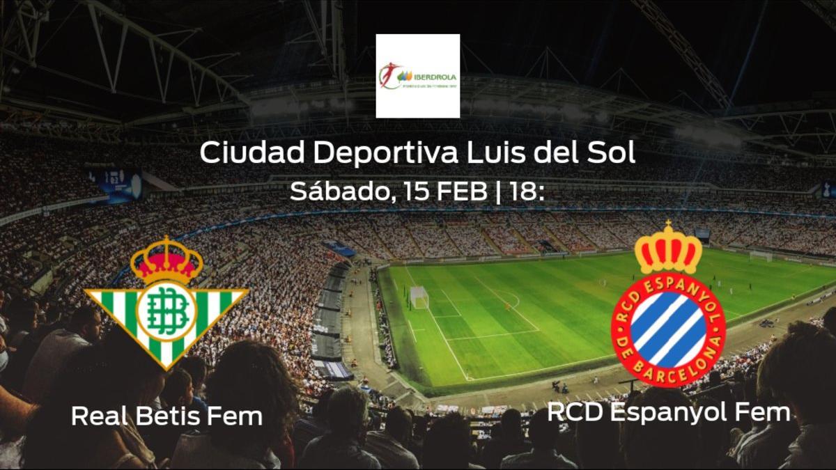 Jornada 20 de la Primera División Femenina: previa del duelo Real Betis Féminas - Espanyol Femenino