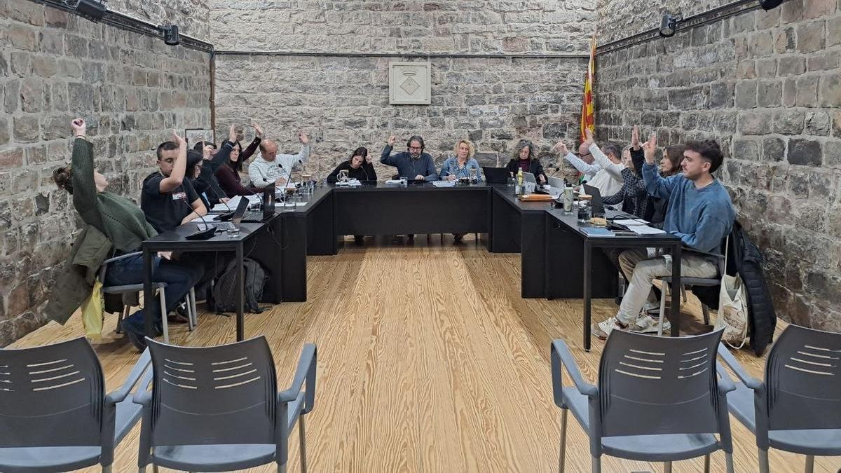 Una imatge del darrer ple celebrat a Santpedor