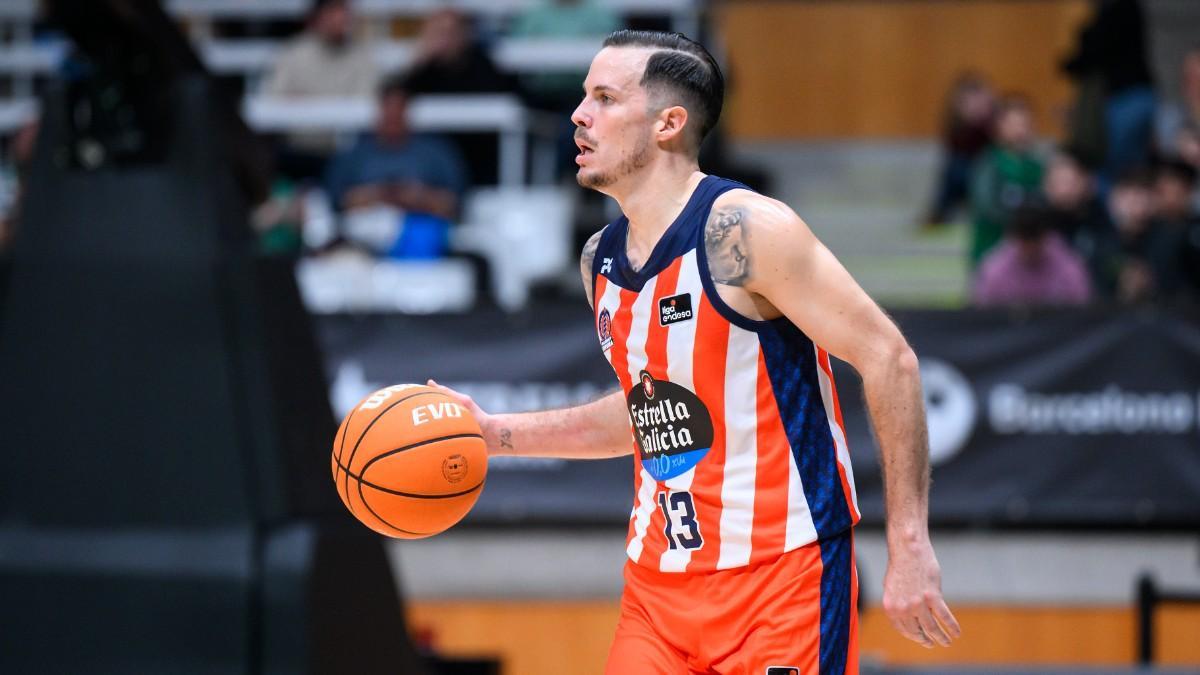 Thomas Heurtel, en un partido con Leyma Coruña