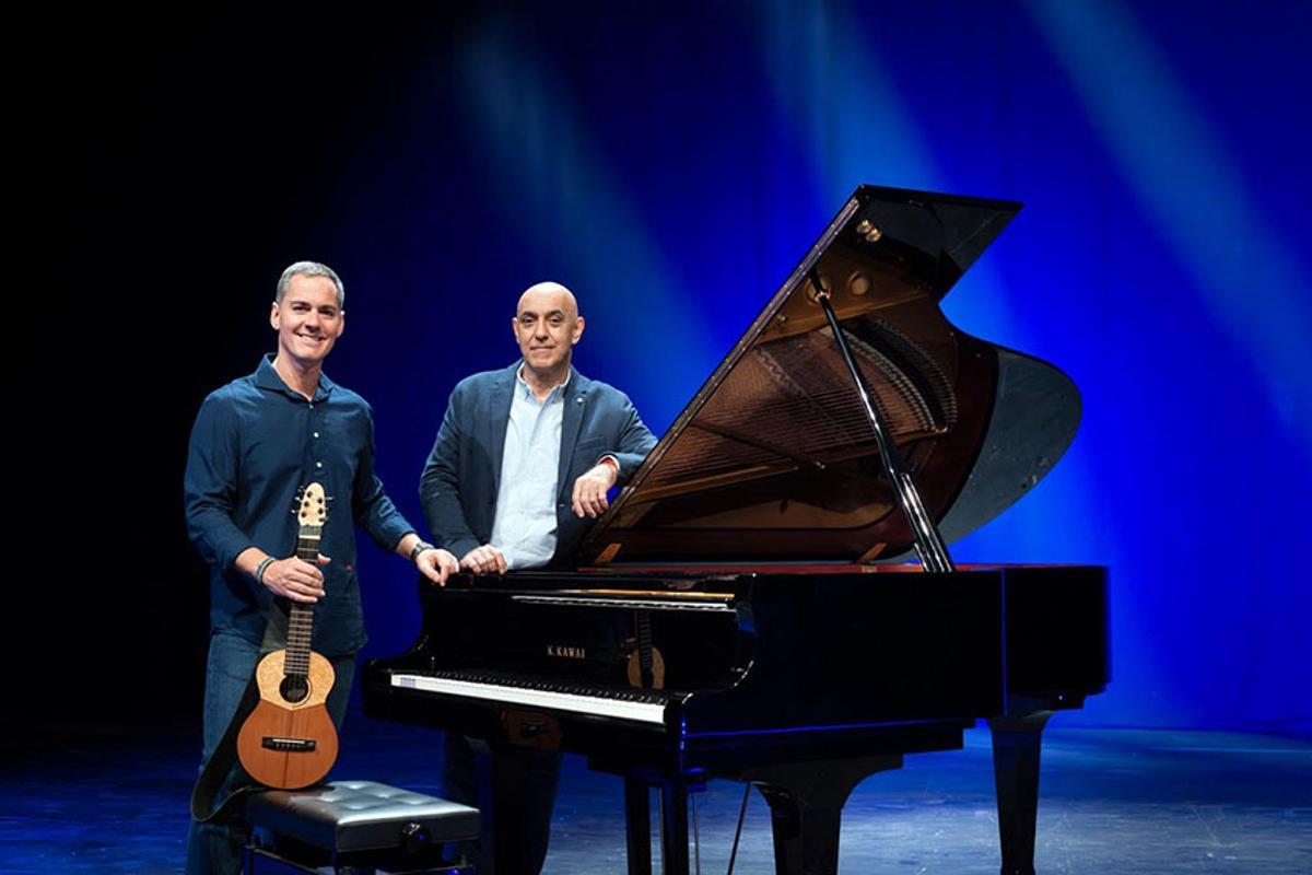 Germán López (izquierda) y Augusto Báez