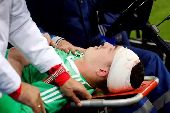 Tremendo susto de Rodrigo Moreno en Rusia